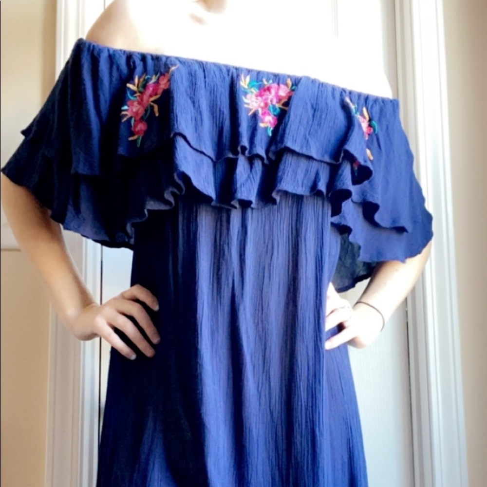 Blue Floral Dress